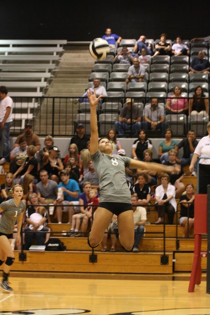 Senior Katie Dudding attempts to make a play