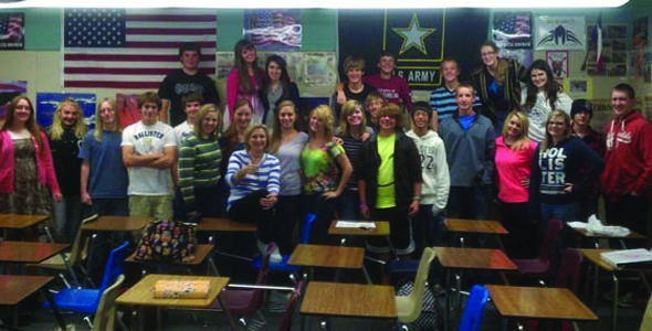 Students collect supplies for soldiers in Afghanistan