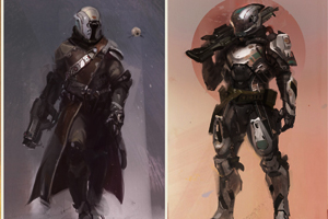 Two armor types of the Destiny game
