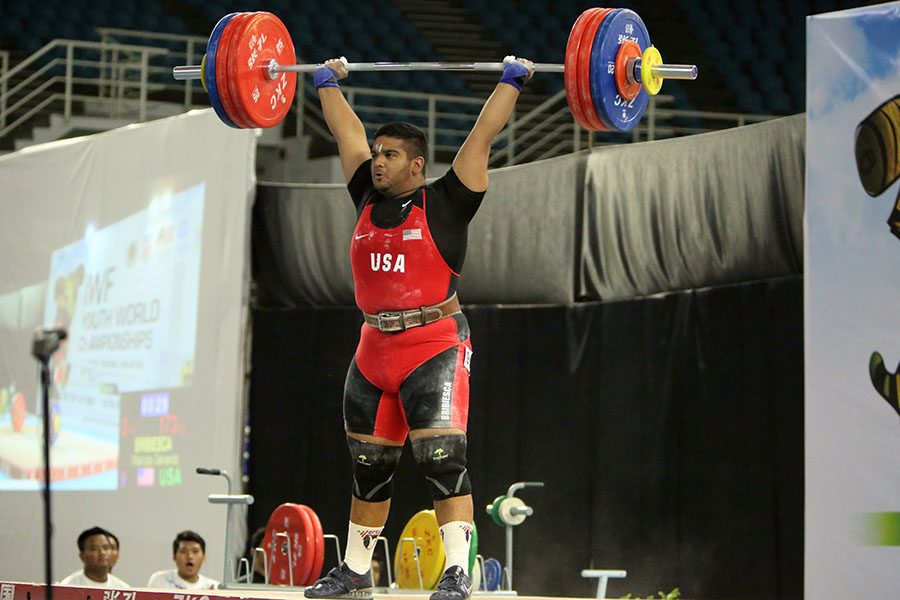 Junior Marcos Bribiesca sets the national record for Team USA at the Youth Olympic World Championship in June.