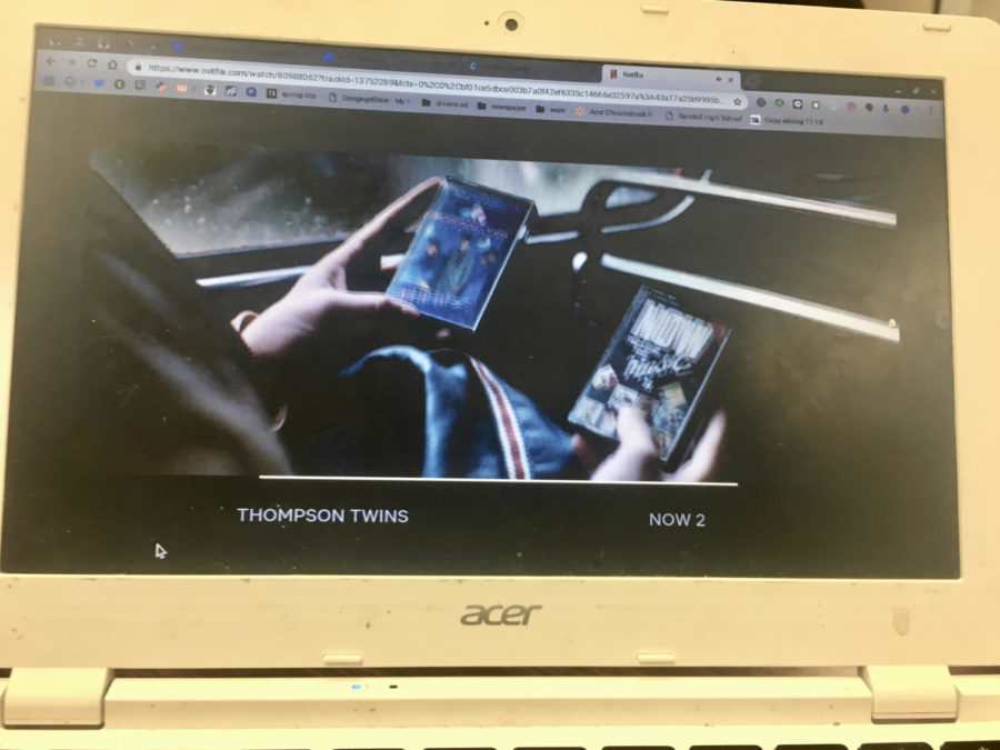 One of the Bandersnatch choices in the show is about the music Stefan listens to on the bus.