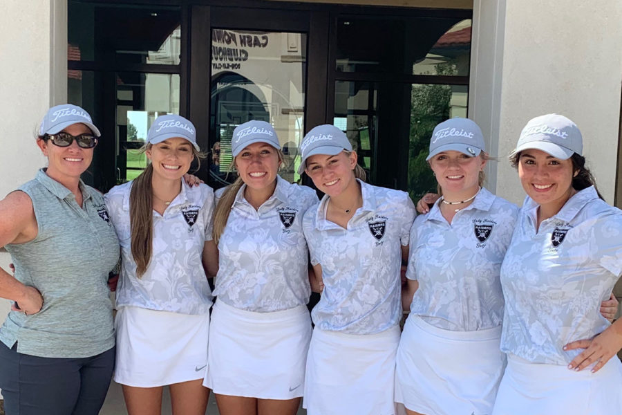 The girls golf team placed 9th at a tournament this past weekend. 