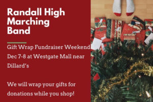 Band Wraps Gifts For Fundraiser