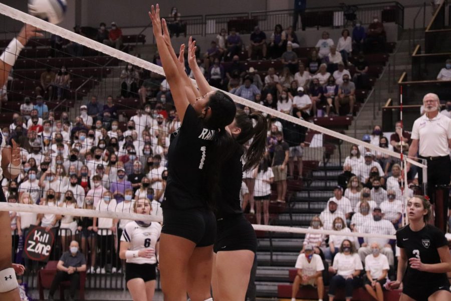The+Varsity+Volleyball+team+swept+Canyon+in+their+Sept.+15+season+opener+at+WTAMU.