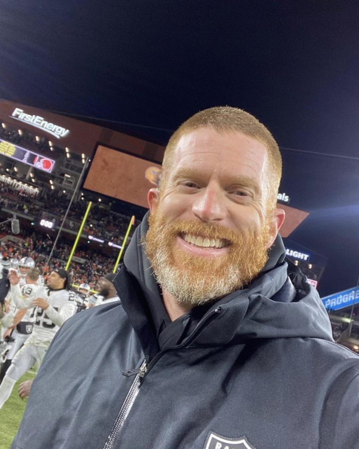 As team doctor, Orthopedic Surgeon Doctor Chad Hanson can often be seen on the field during NFLs Las Vegas Raiders games.